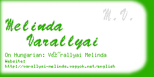 melinda varallyai business card